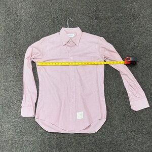 Thom Browne Red Checked Dress Shirt